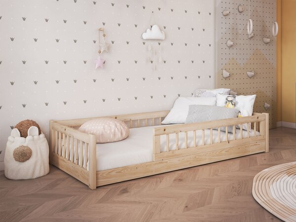 Dores Montessori gyerekágy 80x180 - borovi fenyő