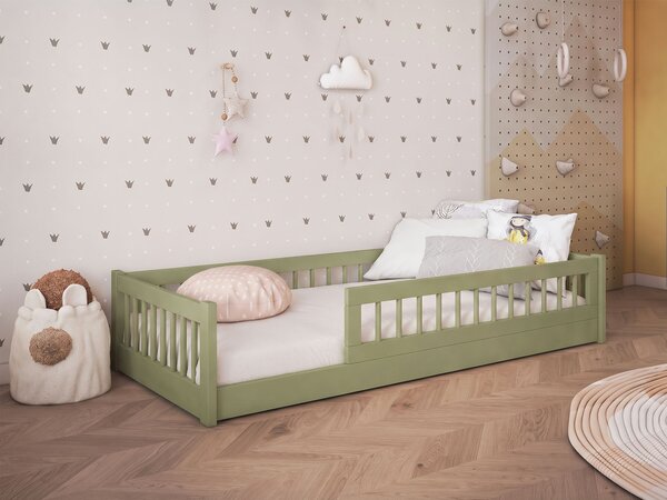 DORES montessori gyerekágy 80x180 - olívazöld