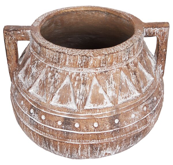 Virágcserép VARIEGATUM 27 cm Barna
