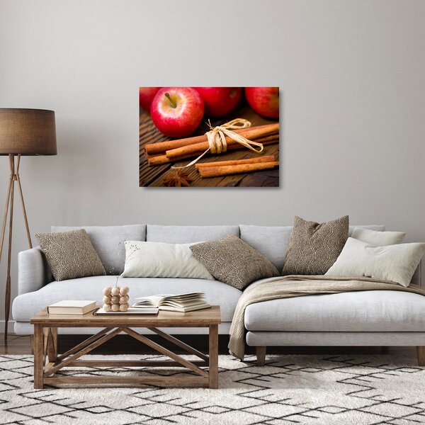 Üveg kép - Fahéj (70x50 cm)