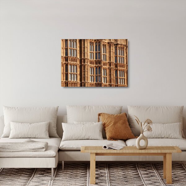 Üveg kép - Az épület részletei (70x50 cm)
