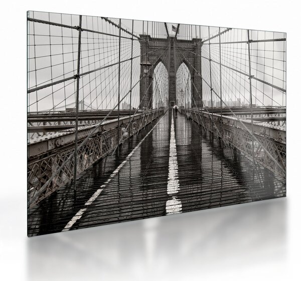Üveg kép - Brooklyn híd (70x50 cm)