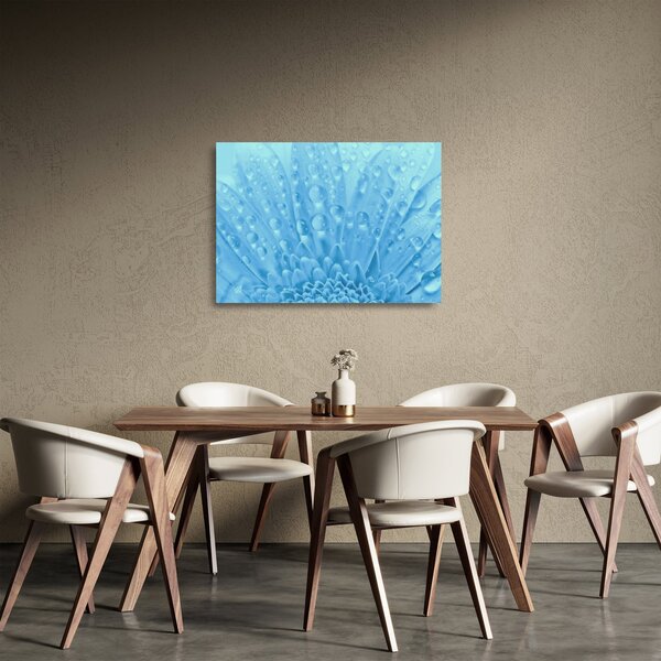 Üveg kép - Makro felvétel egy virágról (70x50 cm)