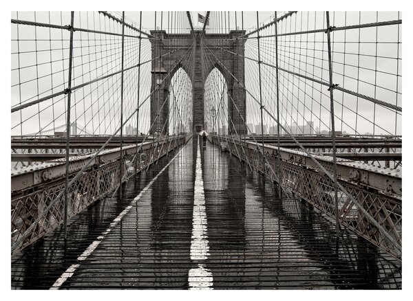 Üveg kép - Brooklyn híd (70x50 cm)