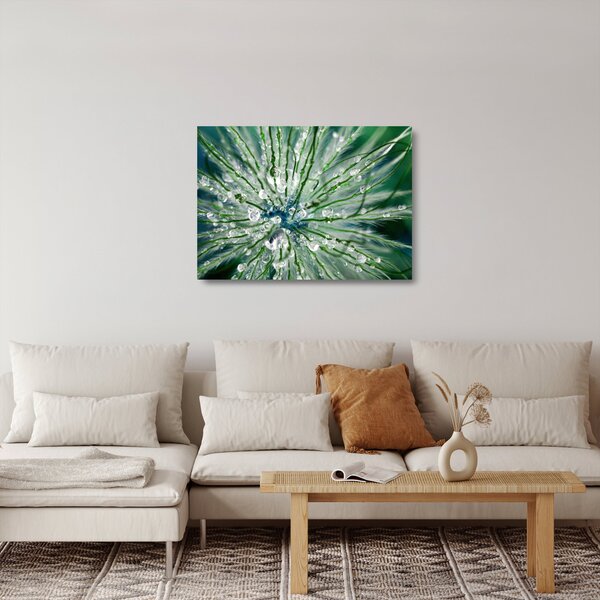 Üveg kép - Makro kép egy virágról (70x50 cm)