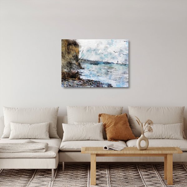 Üveg kép - Zátony, akvarell (70x50 cm)