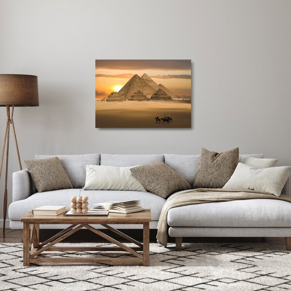 Üveg kép - Piramisok (70x50 cm)
