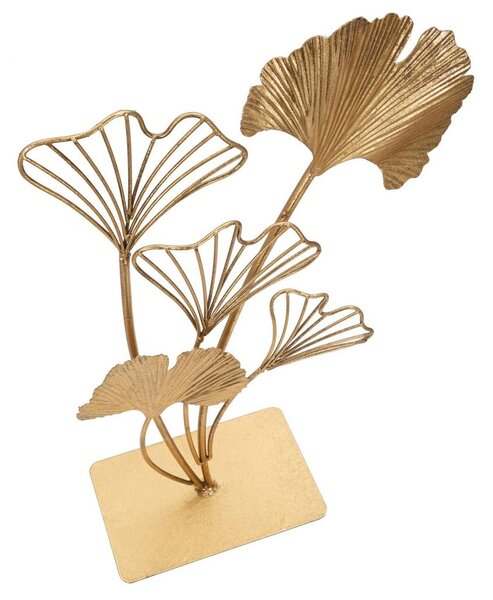 Asztali dekoráció, ginkgo biloba, nagy, arany - GINKGO