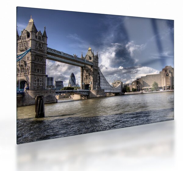 Üveg kép - Tower Bridge Londonban (70x50 cm)