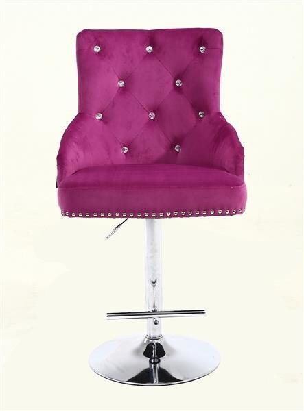 HR654CW Fukszia modern velúr szék