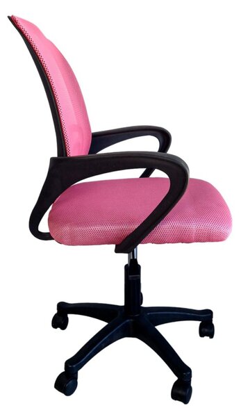 JAKS Ergonomic rózsaszín-fekete irodai szék