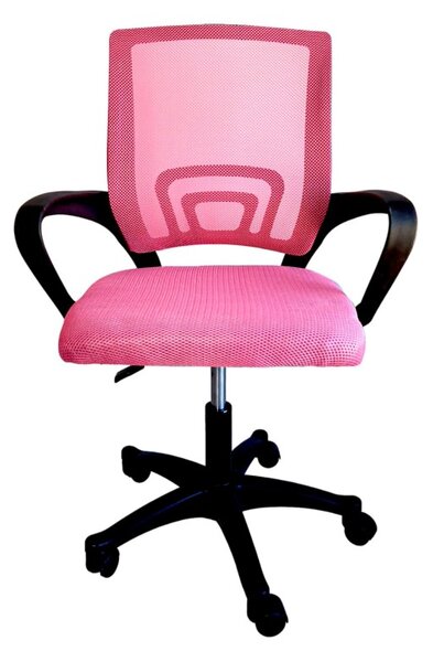 JAKS Ergonomic rózsaszín-fekete irodai szék