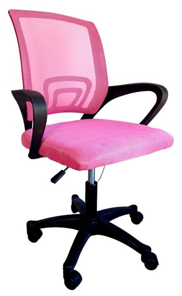 JAKS Ergonomic rózsaszín-fekete irodai szék