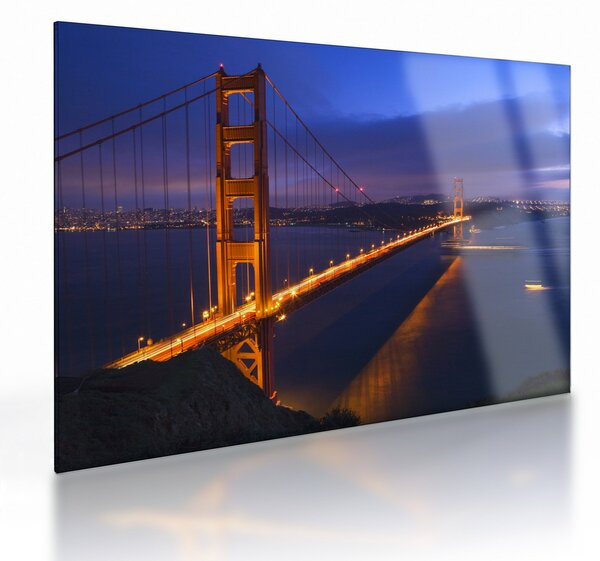 Üveg kép - Golden Gate híd (70x50 cm)