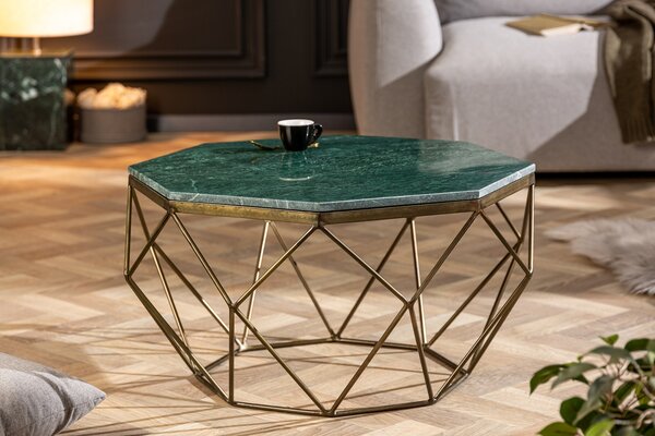 DIAMANT dohányzóasztal 70 cm - zöld