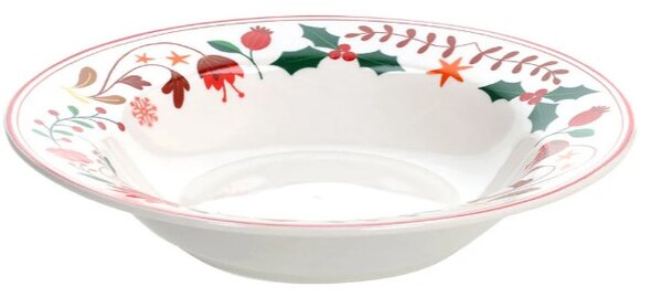 TOGNANA Winter Folk 18 részes karácsonyi porcelán étkészlet