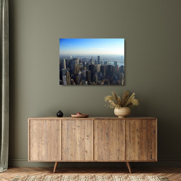 Üveg kép - Manhattan nappal (70x50 cm)