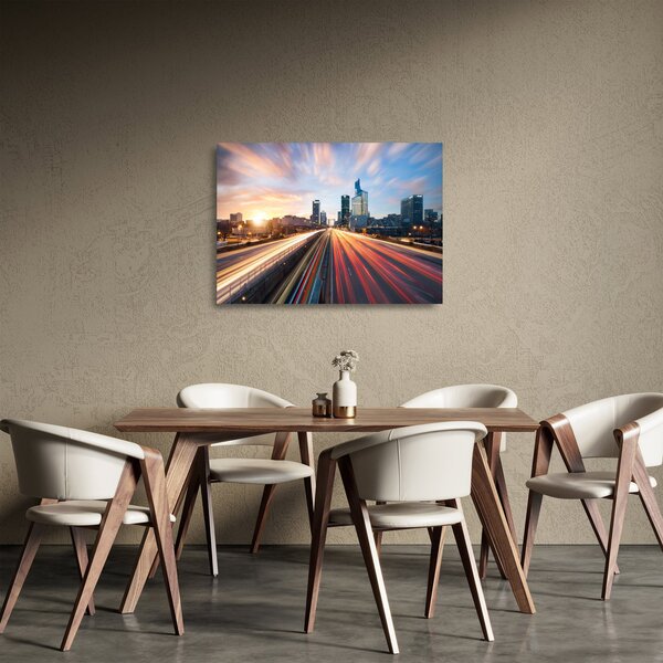 Üveg kép - A nagyváros útja (70x50 cm)