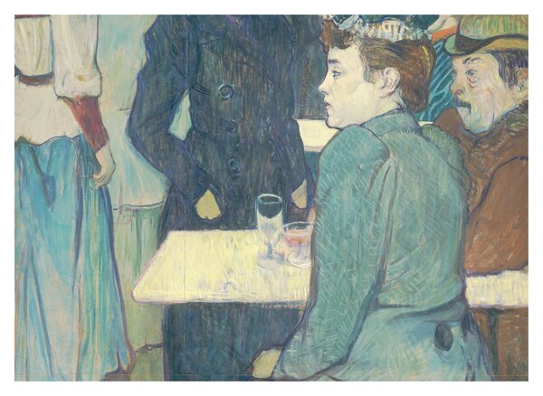Üveg kép - Henri de Toulouse-Lautrec, A Corner of the Moulin de la Galette, reprodukciók (70x50 cm)