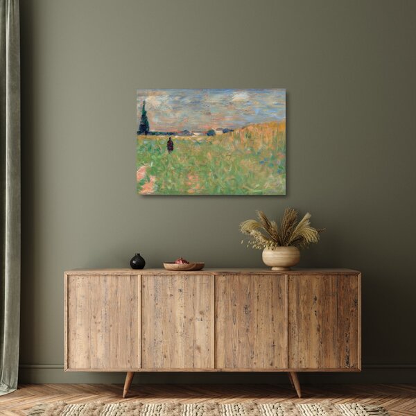 Üveg kép - Georges Seurat, A Summer Landscape, reprodukciók (70x50 cm)