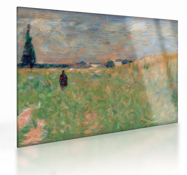 Üveg kép - Georges Seurat, A Summer Landscape, reprodukciók (70x50 cm)