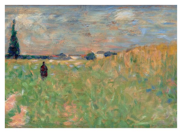 Üveg kép - Georges Seurat, A Summer Landscape, reprodukciók (70x50 cm)