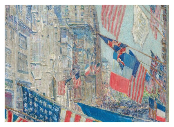 Üveg kép - Childe Hassam, Allies day, reprodukciók (70x50 cm)