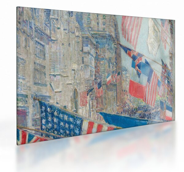 Üveg kép - Childe Hassam, Allies day, reprodukciók (70x50 cm)