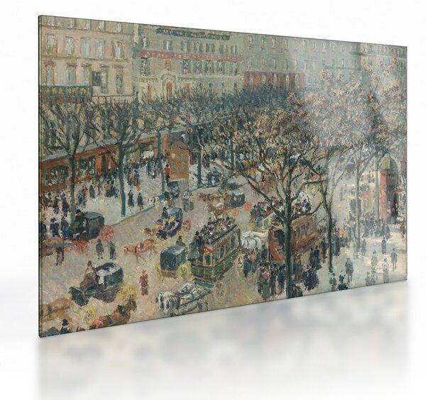 Üveg kép - Camille Pissarro, Boulevard des Italiens, Morning, Sunlight, reprodukciók (70x50 cm)