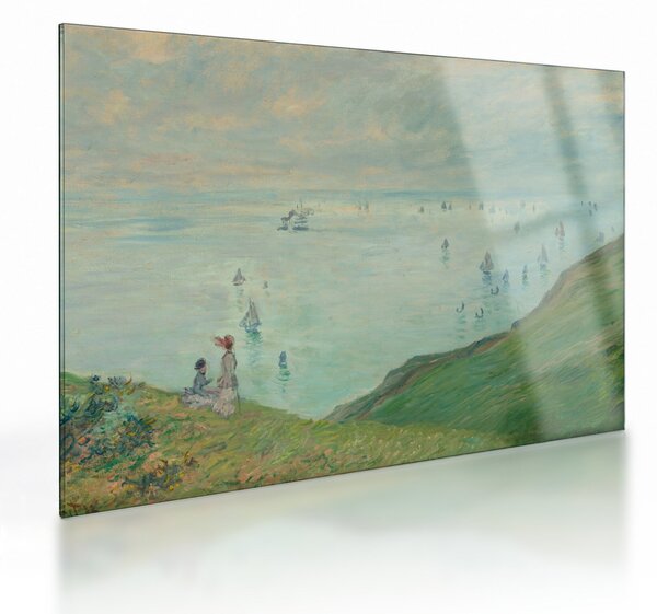 Üveg kép - Henri Fantin-Latour, Cliffs at Pourville, reprodukciók (70x50 cm)