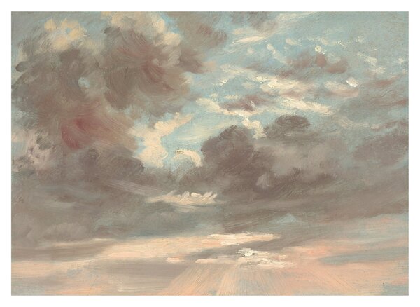 Üveg kép - John Constable, Cloud Study Stormy Sunset, reprodukciók (70x50 cm)