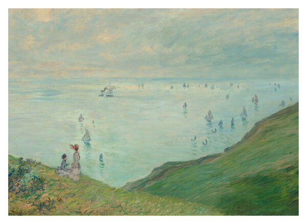 Üveg kép - Henri Fantin-Latour, Cliffs at Pourville, reprodukciók (70x50 cm)