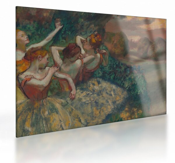 Üveg kép - Edgar Degas, Four Dancers, reprodukciók (70x50 cm)