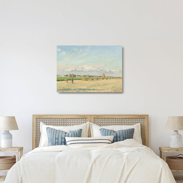 Üveg kép - Camille Pissarro, Landscape, Ile de France, reprodukciók (70x50 cm)