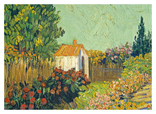 Üveg kép - Imitator of Vincent van Gogh, Landscape, reprodukciók (70x50 cm)