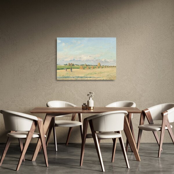 Üveg kép - Camille Pissarro, Landscape, Ile de France, reprodukciók (70x50 cm)