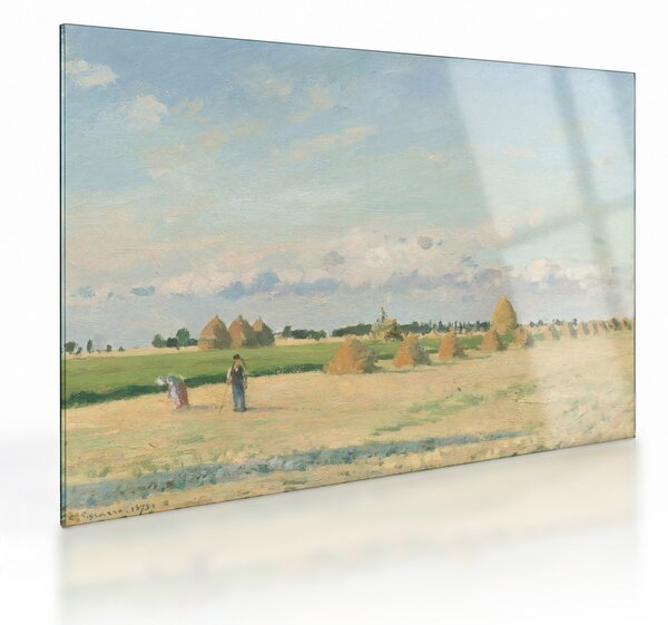Üveg kép - Camille Pissarro, Landscape, Ile de France, reprodukciók (70x50 cm)