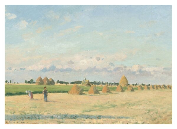 Üveg kép - Camille Pissarro, Landscape, Ile de France, reprodukciók (70x50 cm)
