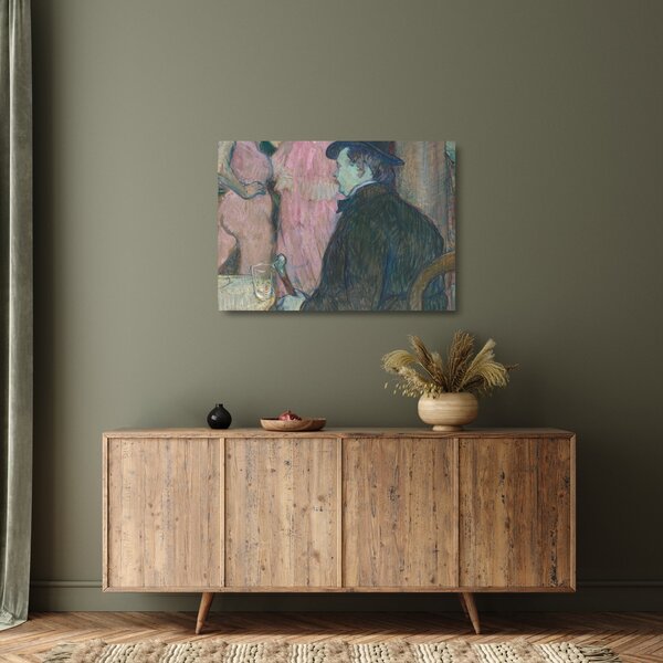 Üveg kép - Henri de Toulouse-Lautrec, Maxime Dethomas, reprodukciók (70x50 cm)