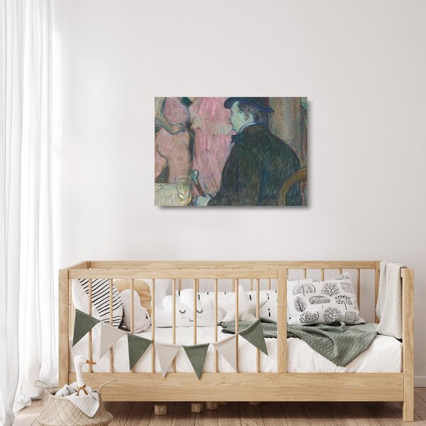 Üveg kép - Henri de Toulouse-Lautrec, Maxime Dethomas, reprodukciók (70x50 cm)