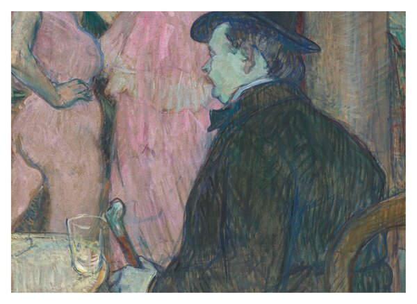 Üveg kép - Henri de Toulouse-Lautrec, Maxime Dethomas, reprodukciók (70x50 cm)