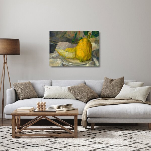 Üveg kép - French 19th Century, Melon and Lemon, reprodukciók (70x50 cm)