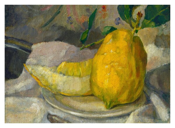 Üveg kép - French 19th Century, Melon and Lemon, reprodukciók (70x50 cm)