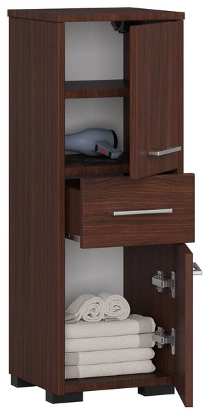 Fürdőszobaszekrény Fulgor 2D 1SZ (wenge). Akció -23%