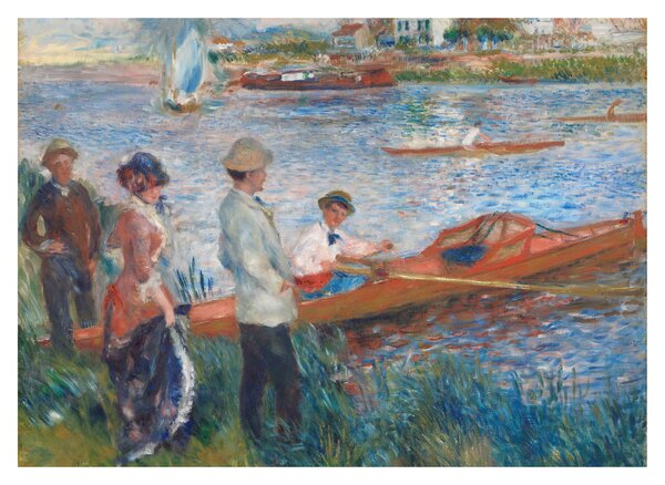 Üveg kép - Auguste Renoir, Oarsmen at Chatou, reprodukciók (70x50 cm)