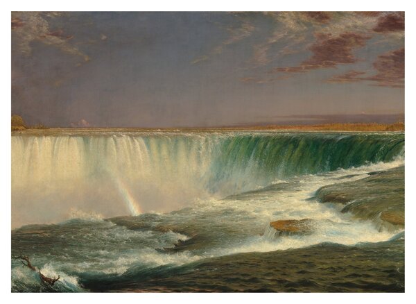 Üveg kép - Frederic Edwin Church, Niagara, reprodukciók (70x50 cm)