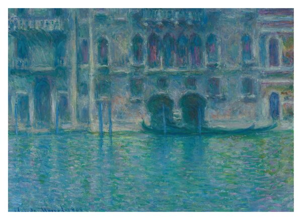 Üveg kép - Claude Monet, Palazzo da Mula, Venice, reprodukciók (70x50 cm)