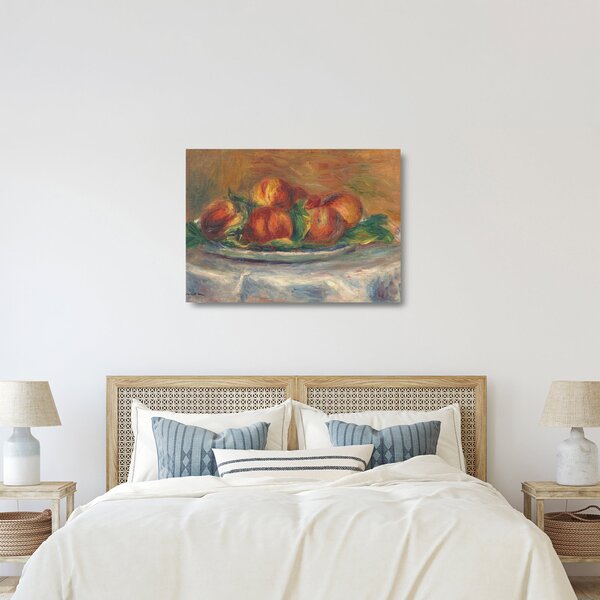 Üveg kép - Auguste Renoir, Peaches on a Plate, reprodukciók (70x50 cm)