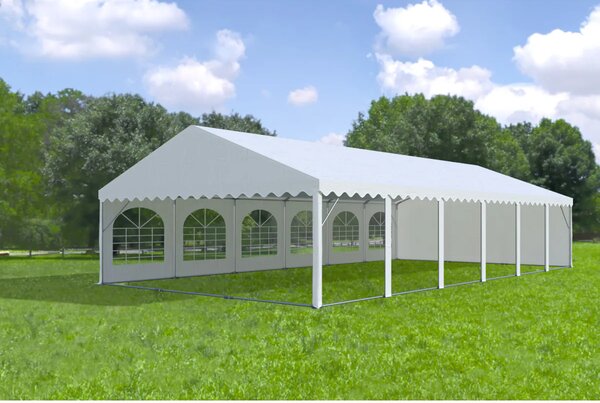 Party sátor 6x12 m MAX 2 m - tűzálló szín fehér