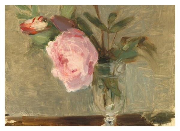 Üveg kép - Berthe Morisot, Peonies, reprodukciók (70x50 cm)
